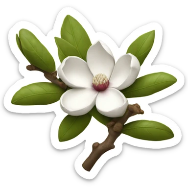 Magnolia branch sticker