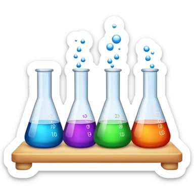 chemistry and lab work sticker