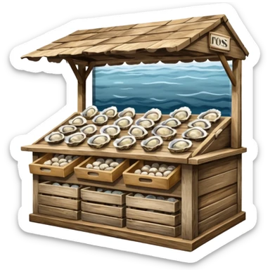 oyster stand sticker