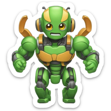 android-bugdroid-google-flex-muscles sticker