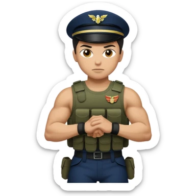 Marine squat sticker