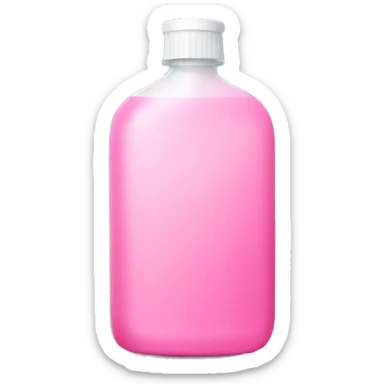 Pink bottle of mouthwash  sticker