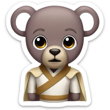 A Mace Windu bear sticker