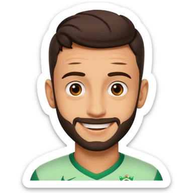 Realistic emoji of Bruno Fernandes sticker