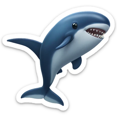 una ballena llena sticker