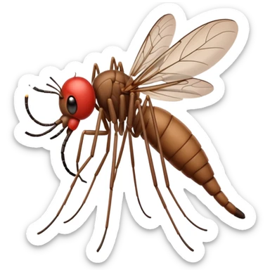 mosquito fumando un cigarro sticker