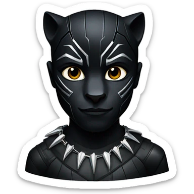 black panther  sticker
