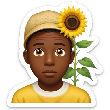 Tyler the creator with sunflower  sticker