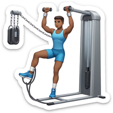 standing cable-machine-leg-raise with ankle-cuffs sticker