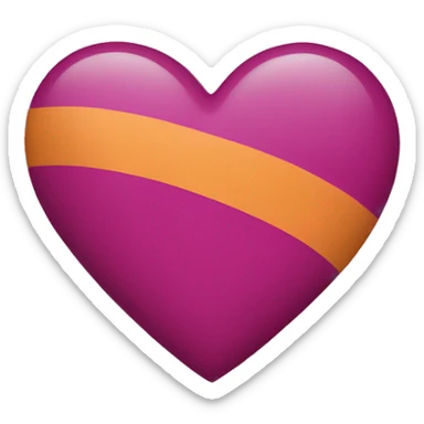 Heart lesbian flag sticker