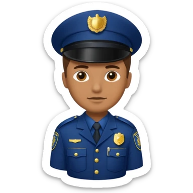 police uniform sticker