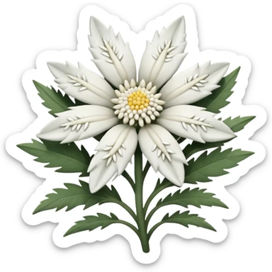 edelweiss realista sticker