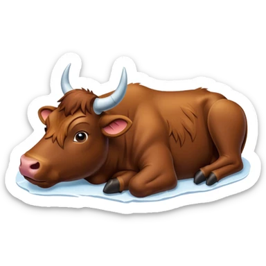FROZEN CATTLE sticker