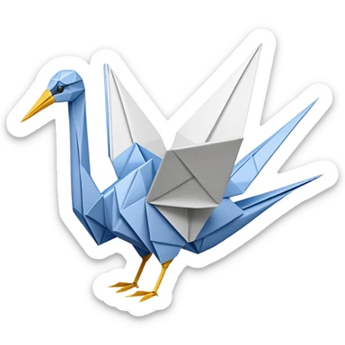 Origami Crane sticker