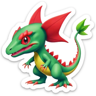 Grovyle-Axew-Pokémon-Fakémon-creature sticker