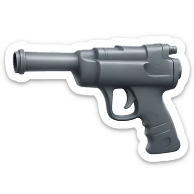 Water gun dark gray sticker