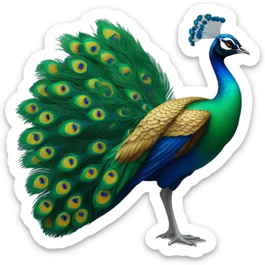 peacock sticker