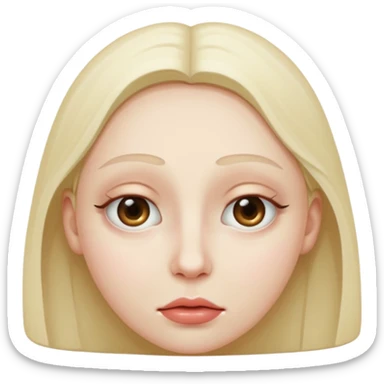 malnourished face sticker