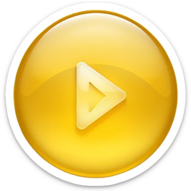 Graphic: 🎥 Play button icon (white) with yellow glow.
Animation: Play button pulses softly.
Background: Transparent.
 sticker