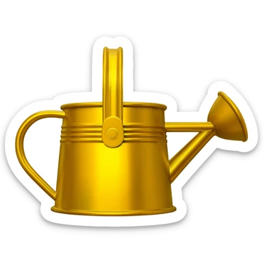 Watering can gold sticker