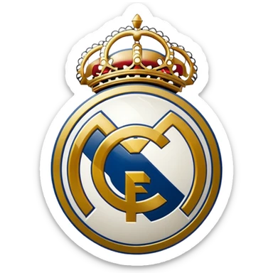 I want an emoji of real madrid logo of football and it should look realistic sticker