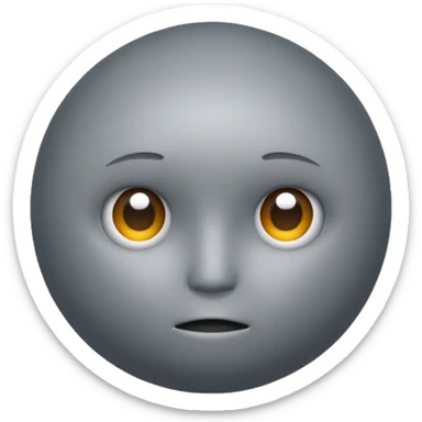 The figure  gray big shpere head with cylindrical  body  sticker