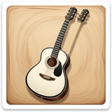 i need a black and white guitar as emoji sticker