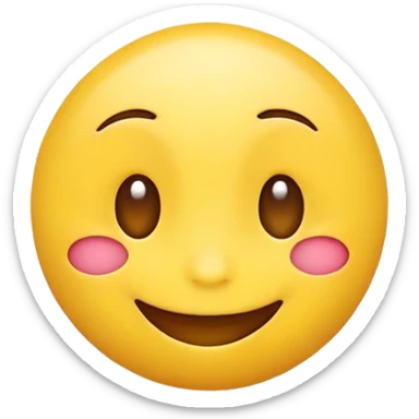 Happy emoji with 1 heart eye sticker