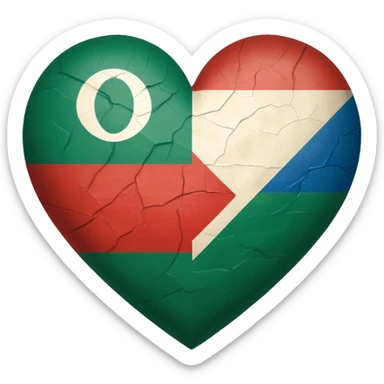 🇧🇬 and 🇬🇷 combined heart sticker