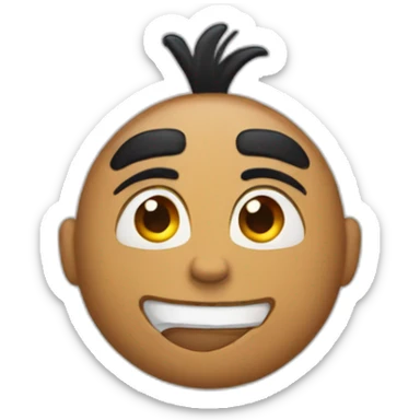 This emoji 🤨 but with the rock’s face sticker