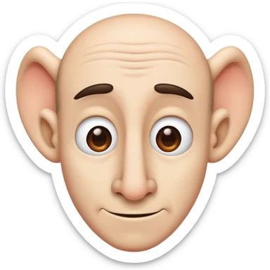 character with a big nose sticker