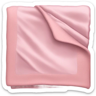 Light pink blanket folded up  sticker