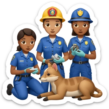 wildlife rescue workers sticker