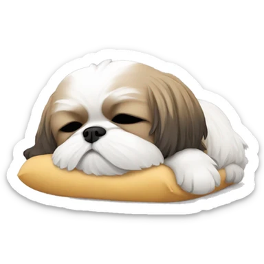 Shihtzu sleeping  sticker