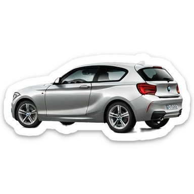 Gray bmw 1 series  sticker