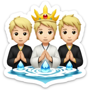 luzes japonesas roxas e ciano sticker