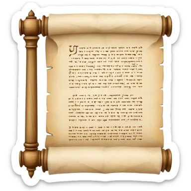 The pale beige Torah sticker