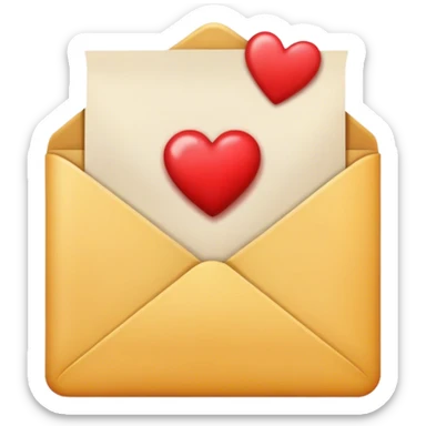 Love letter sticker