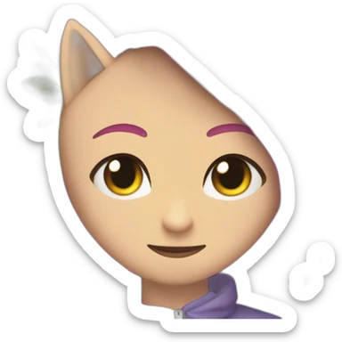 Renard arc-en-ciel sticker