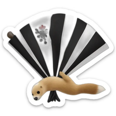 The flag of Brittany features ermines. sticker