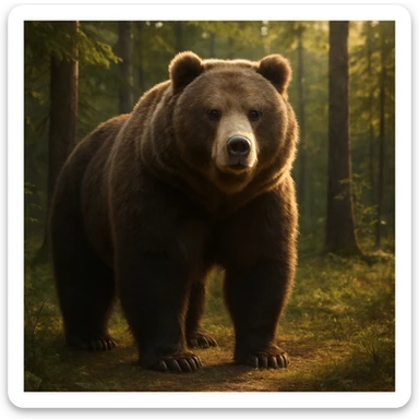 Grizzly bear sticker