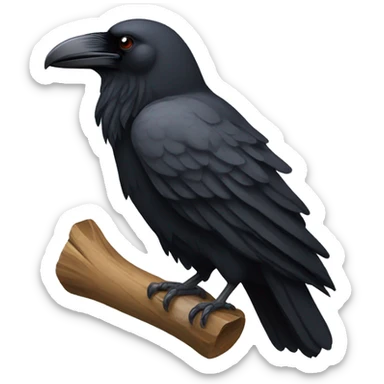 Bushcraft Raven sticker