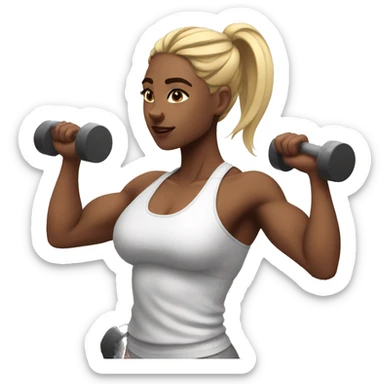 gym girl aesthetic  sticker