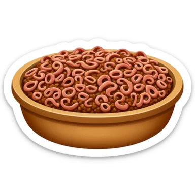 minced meat in twitter style sticker