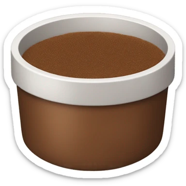 brown body scrub pot sticker