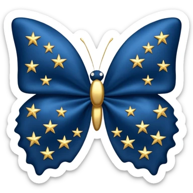 Noeud papillon avec des étoiles  sticker