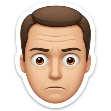 Overwhelmed man sticker