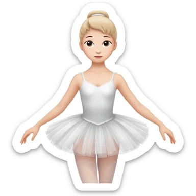 Ballerina girl sticker