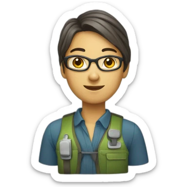 nageuse professionnelle sticker