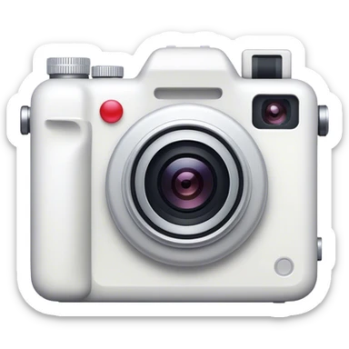 white camera sticker